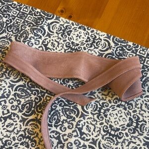 Pink Suede Belt